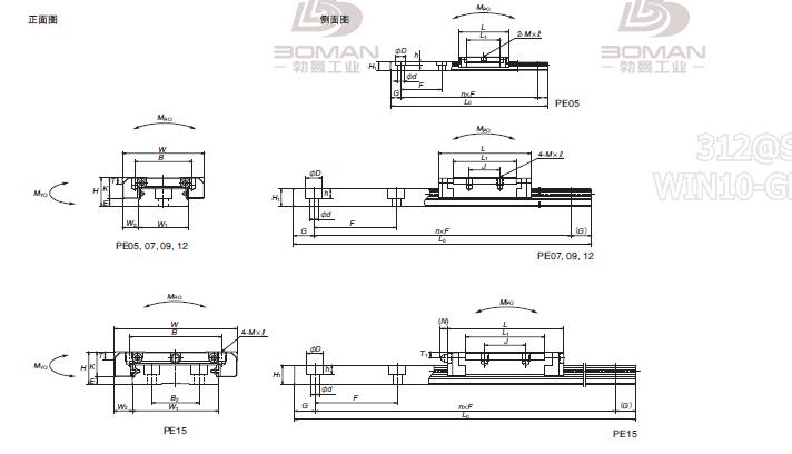 PE07TR-NSK PE导轨