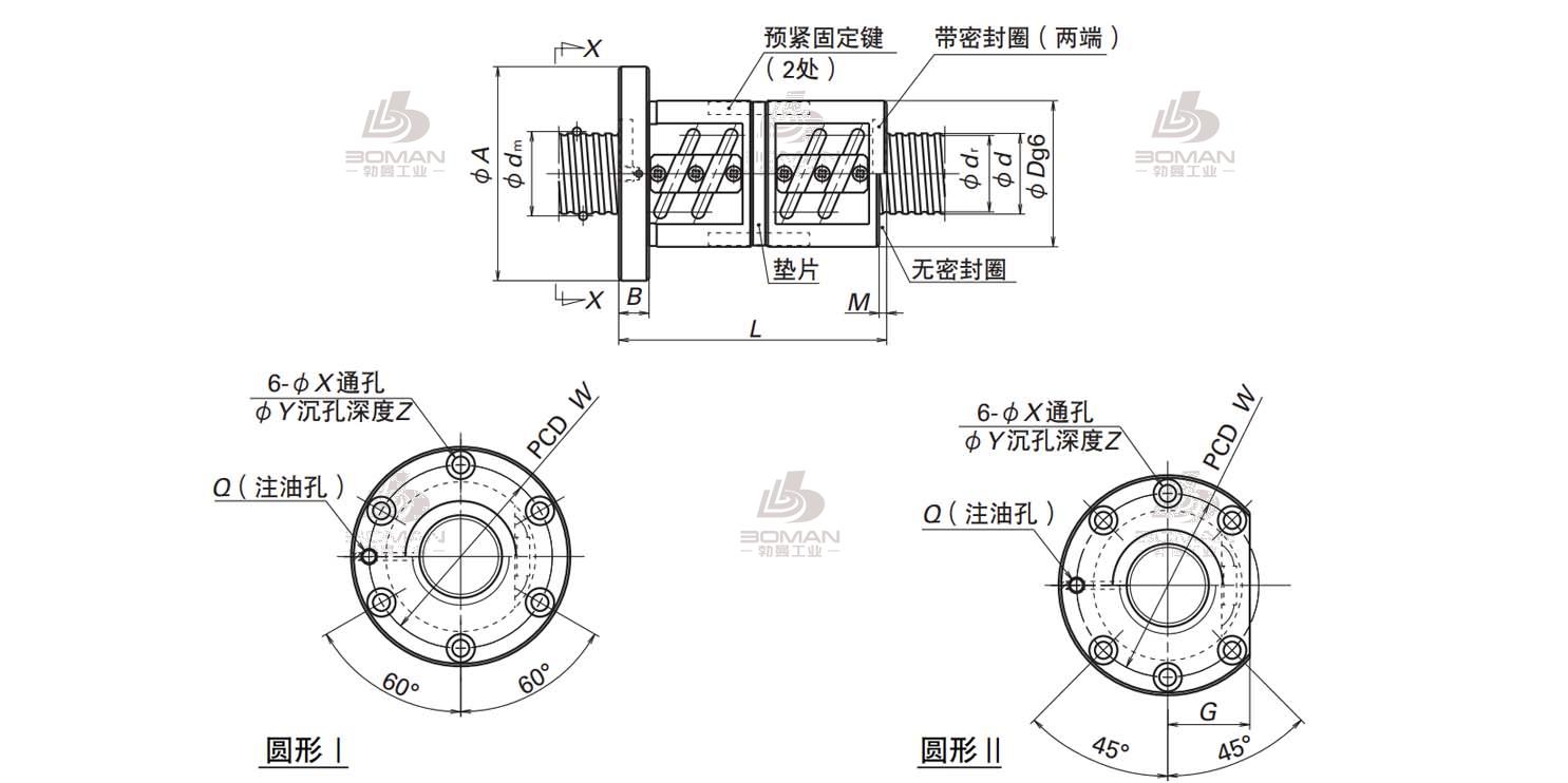 DFT2506-3-LPFT滚珠丝杠