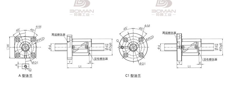 KURODA GR2505ES-AALR 日本黑田滚珠丝杠型号规格