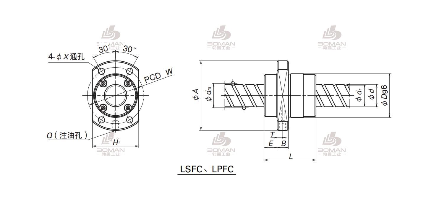 NSK LSFC3232-6-NSK LSFC滚珠丝杠