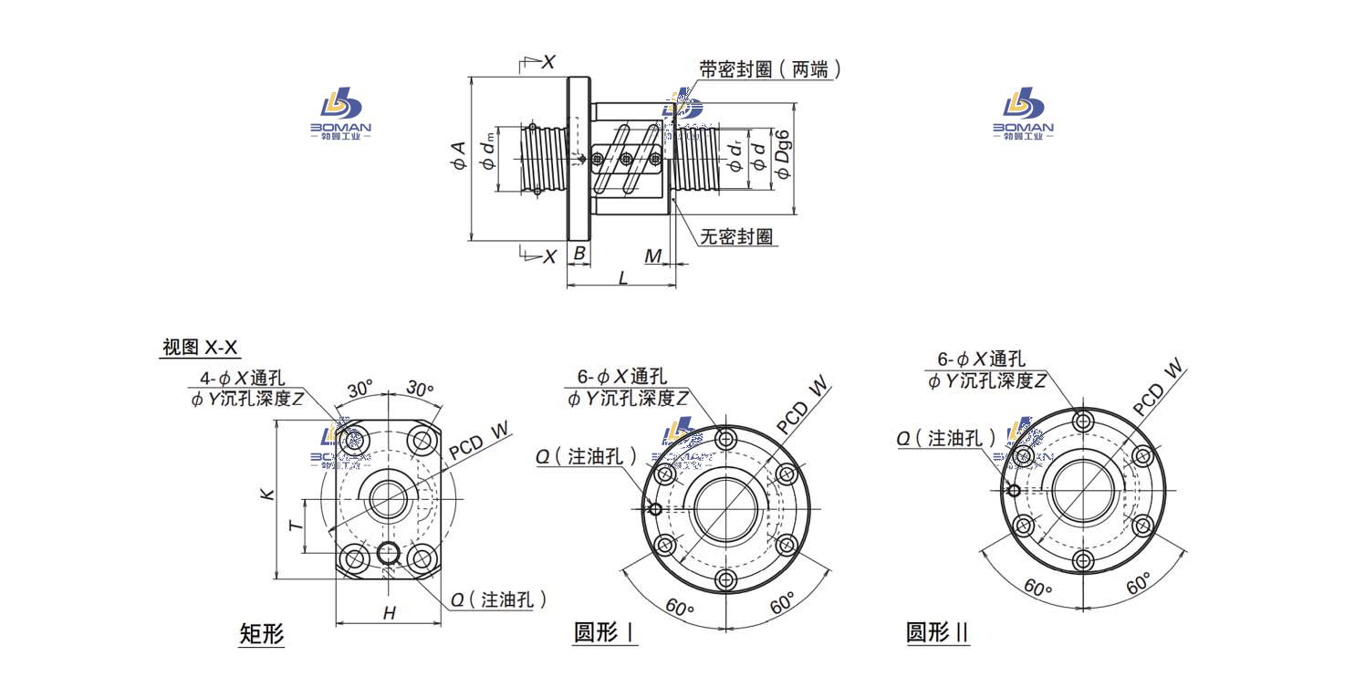 SFT1606-2.5-LDFT滚珠丝杠