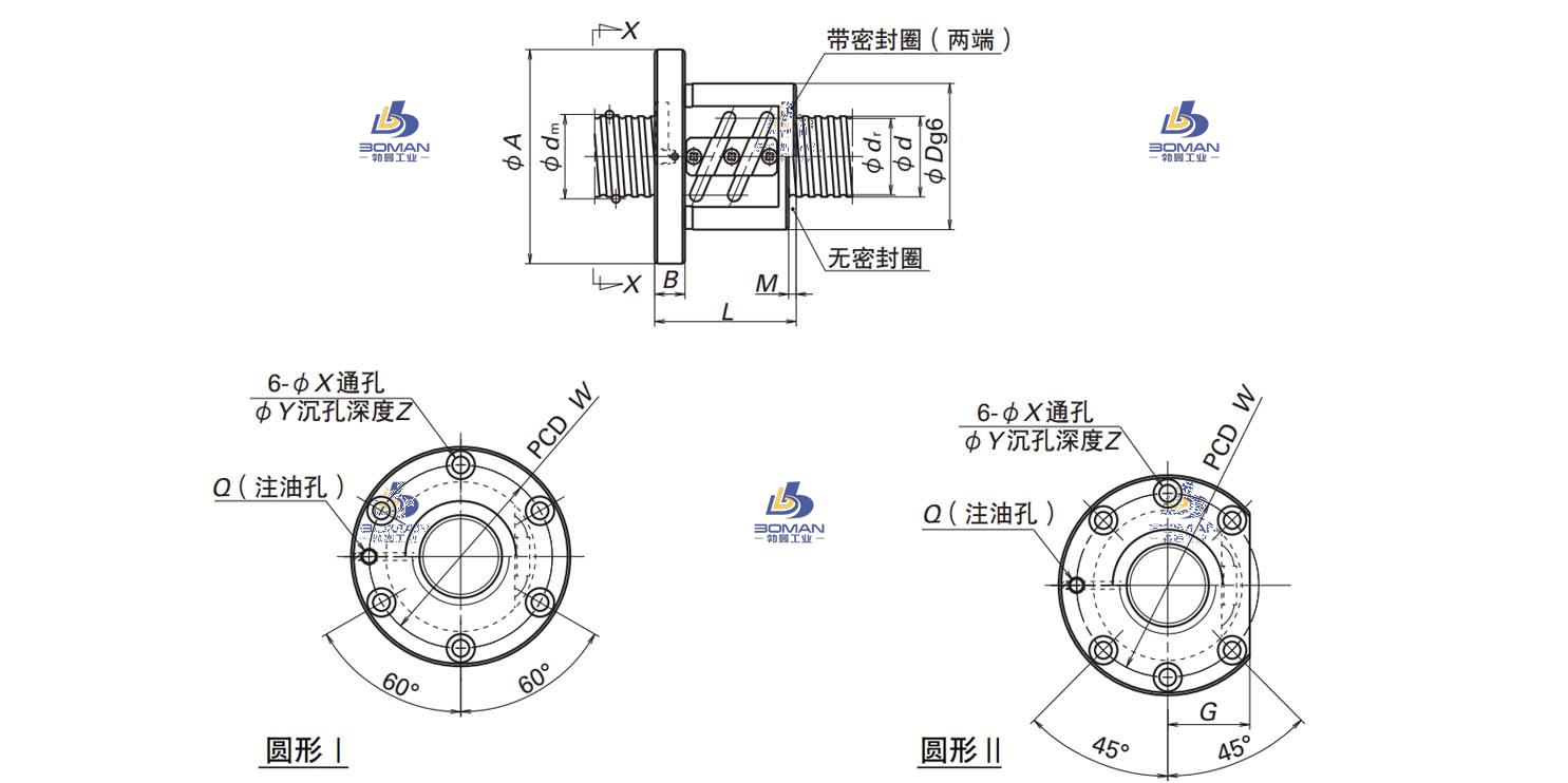 ZFT3610-5-LDFT滚珠丝杠