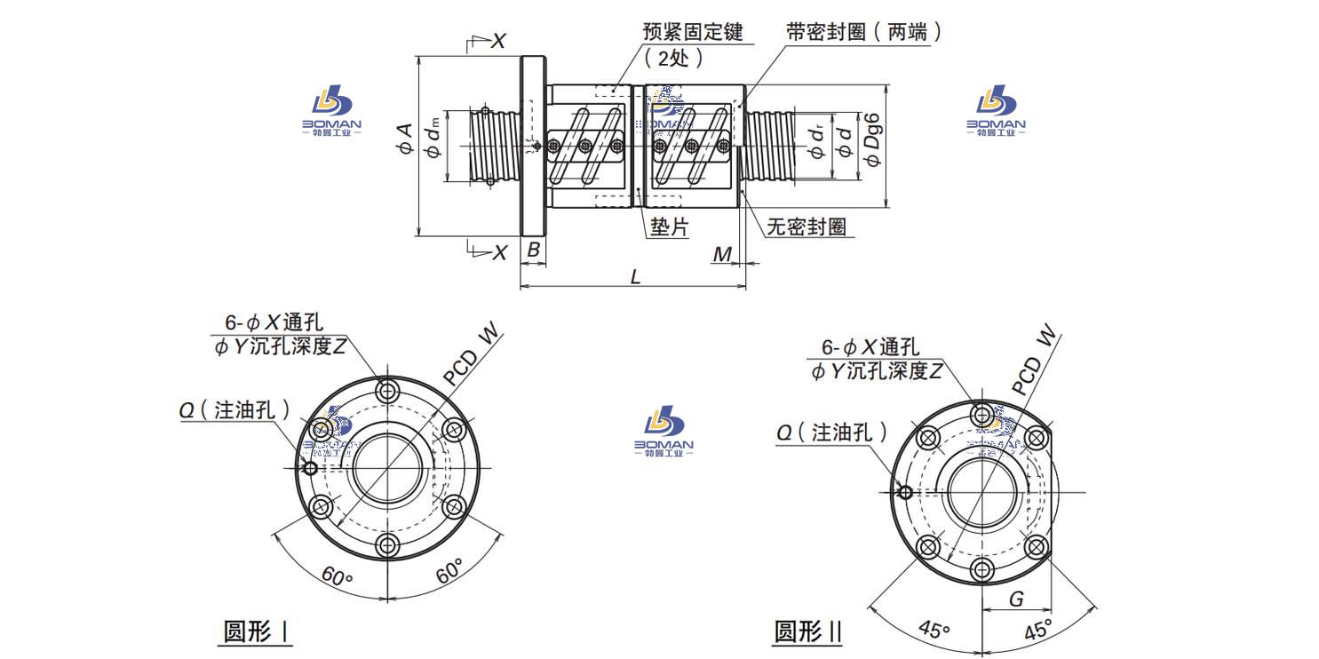 DFT5020-3-LSFT滚珠丝杠