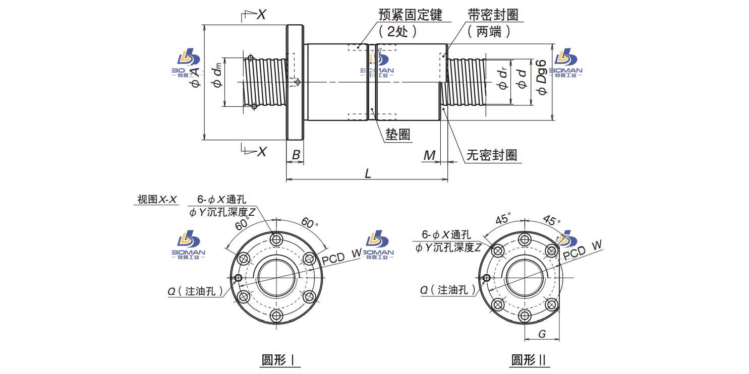 DFD3206-6-NSK SFD滚珠丝杠