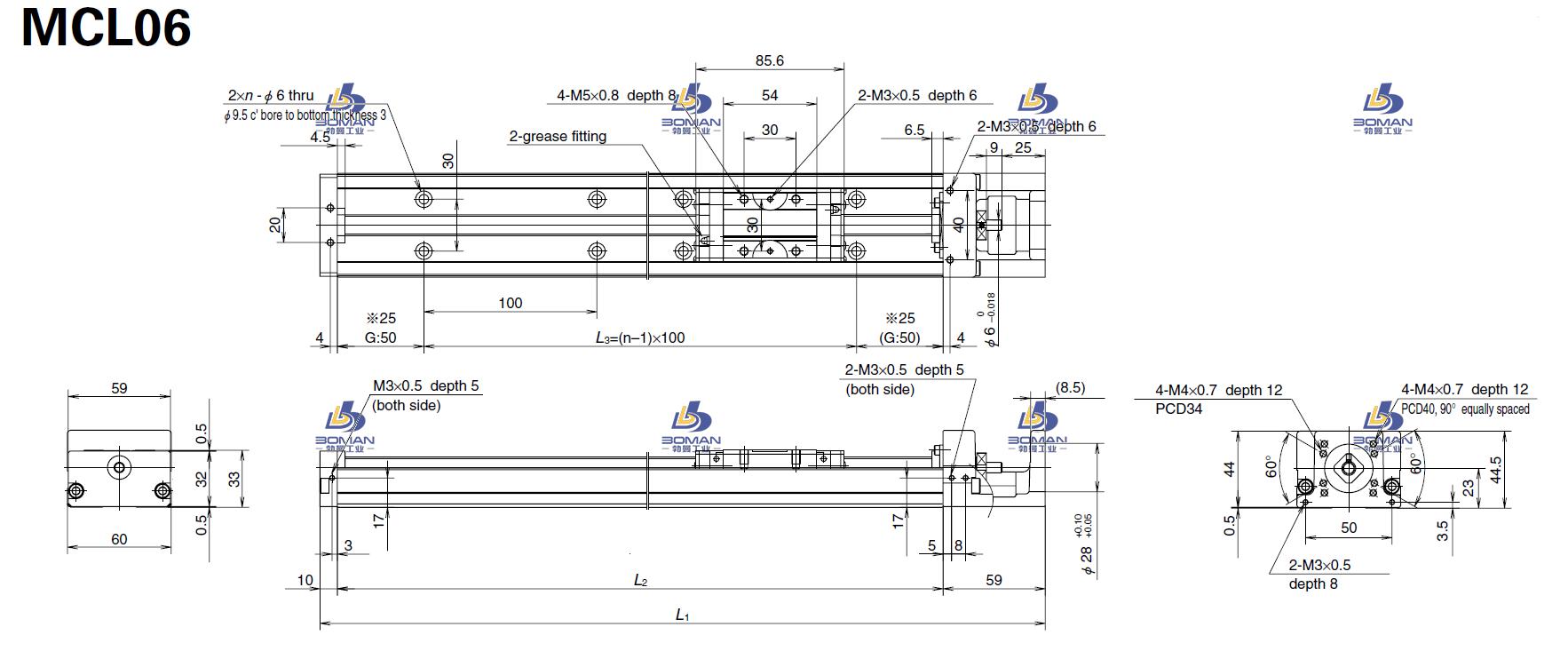 MCL06005H10K-NSK直线模组