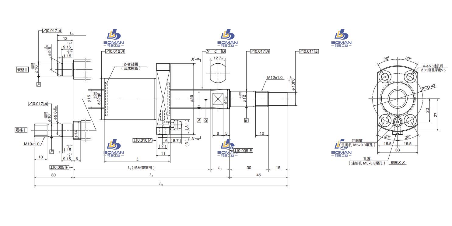PSS1520N1D0261-FSS滚珠丝杠