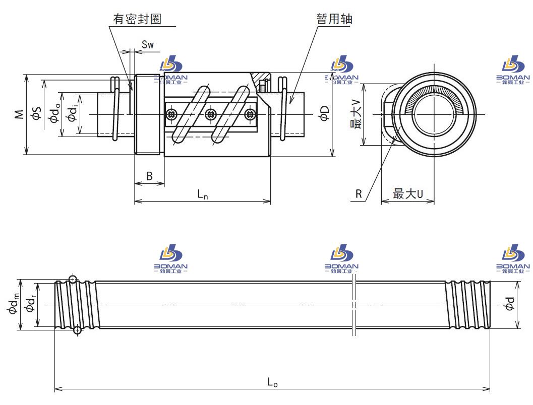 RNCT3610A5-RNCT转造滚珠丝杠